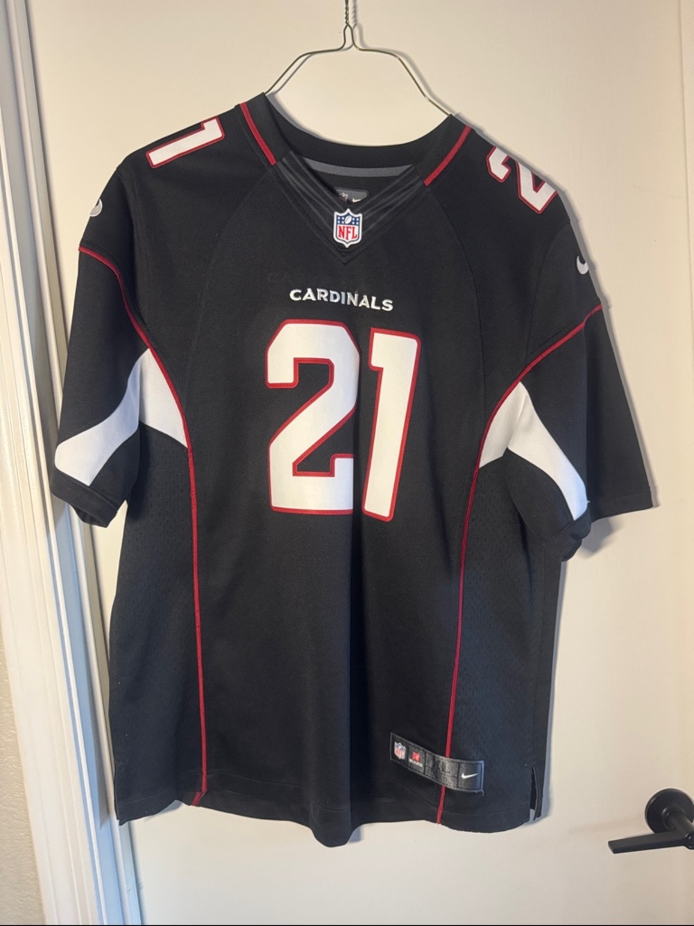 NFL Cardinals #21 Black Youth Football Jersey